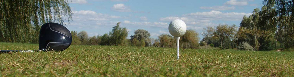 bandeau golf bleu littoral or